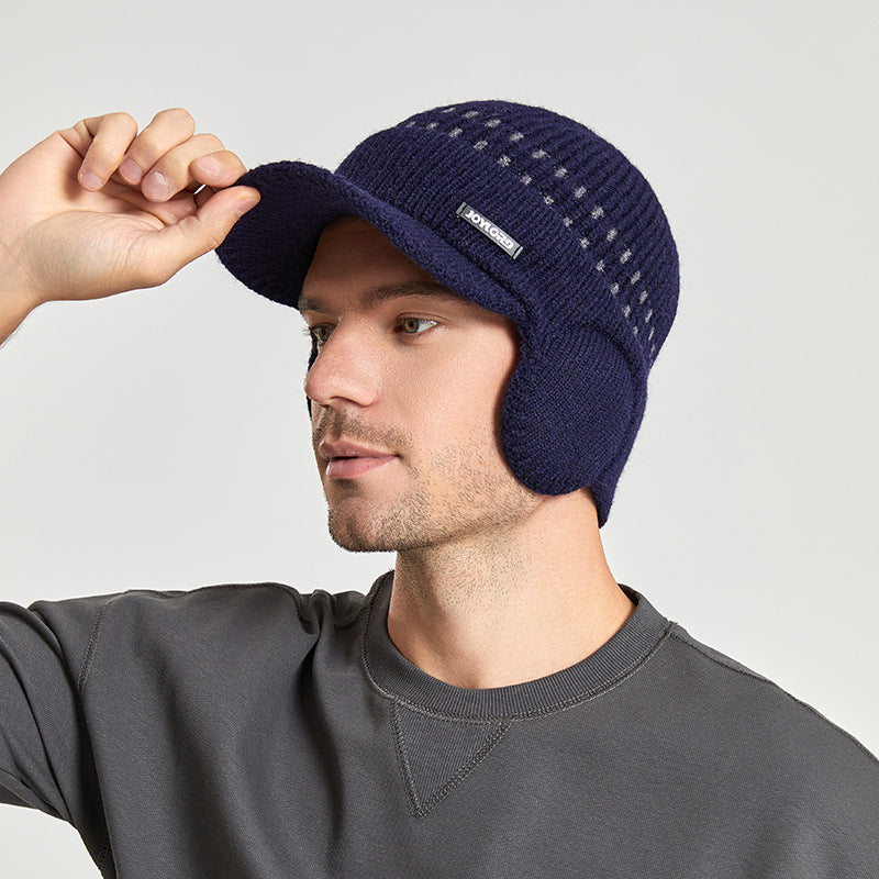 Fleece-lined Men's Sleeve Cap Ear Protection Baseball GO buy