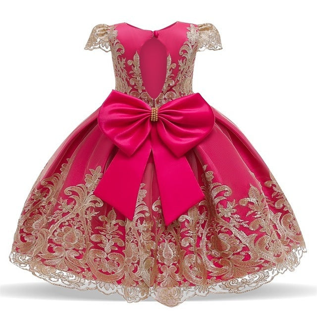 Puffy Princess Dress Performance Dress Embroidered Western Style GO buy