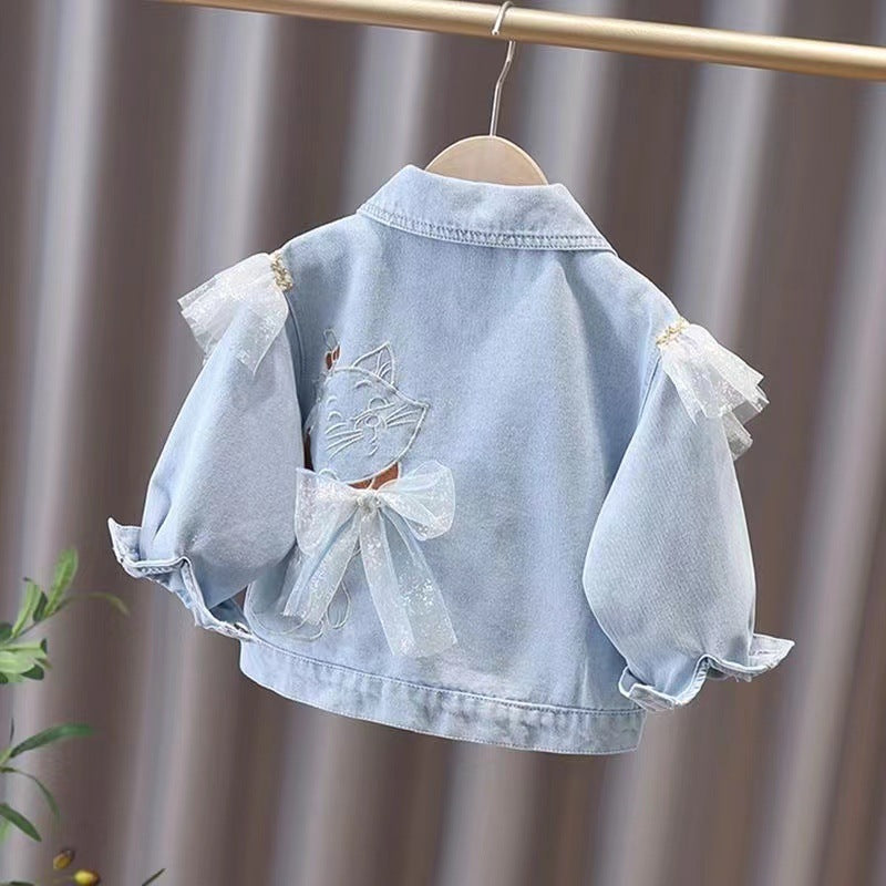 Single Breasted Long Sleeve Denim Cardigan Women GO buy