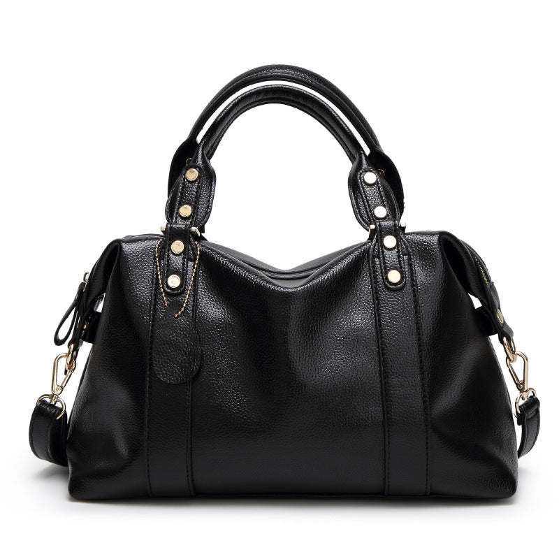 Fashion Boston Shoulder Bag Women's Handbags Retro Rivet Design Personalized Crossbody Bags GO Buy