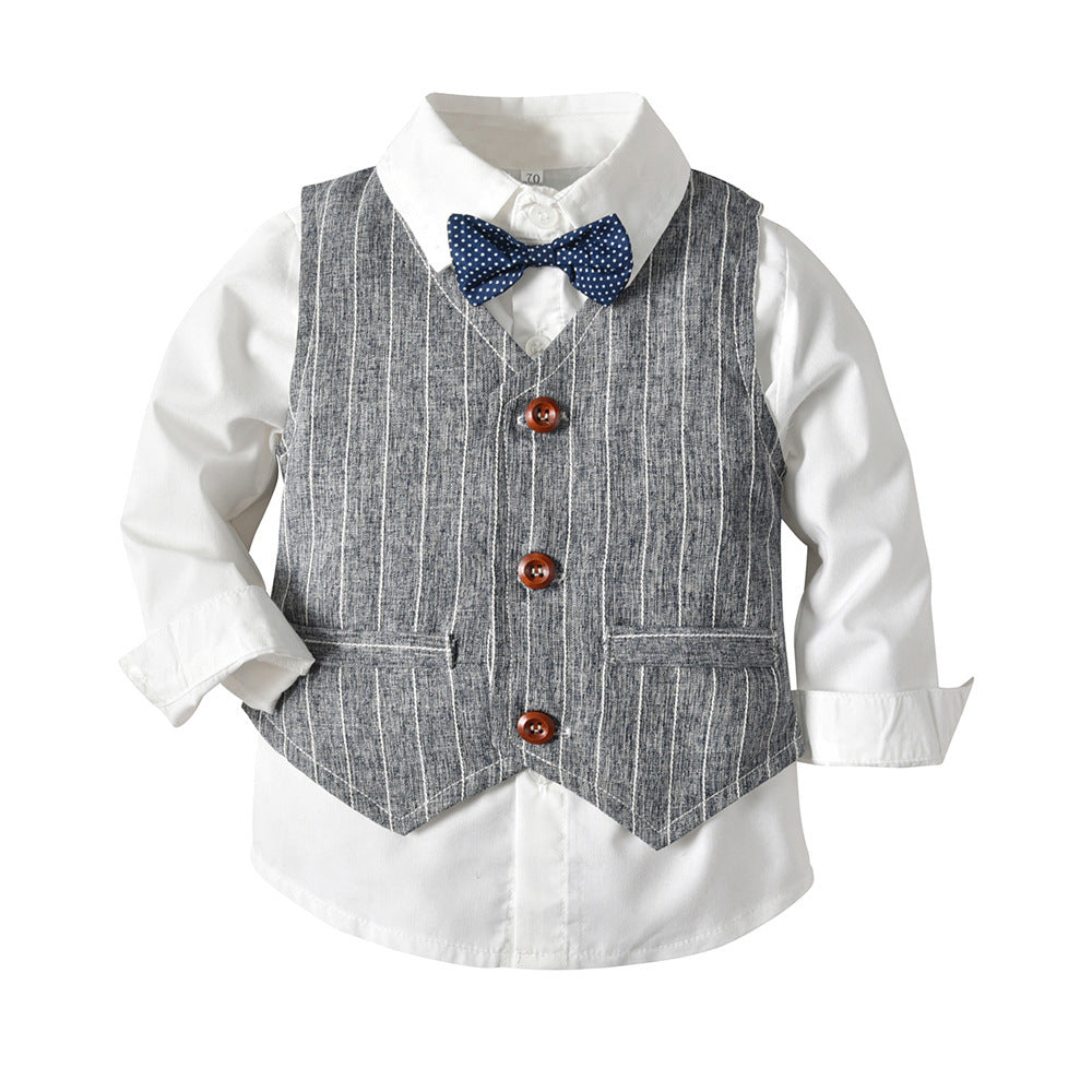 Boys Autumn Clothing Children's Suit Three-piece Set GO buy