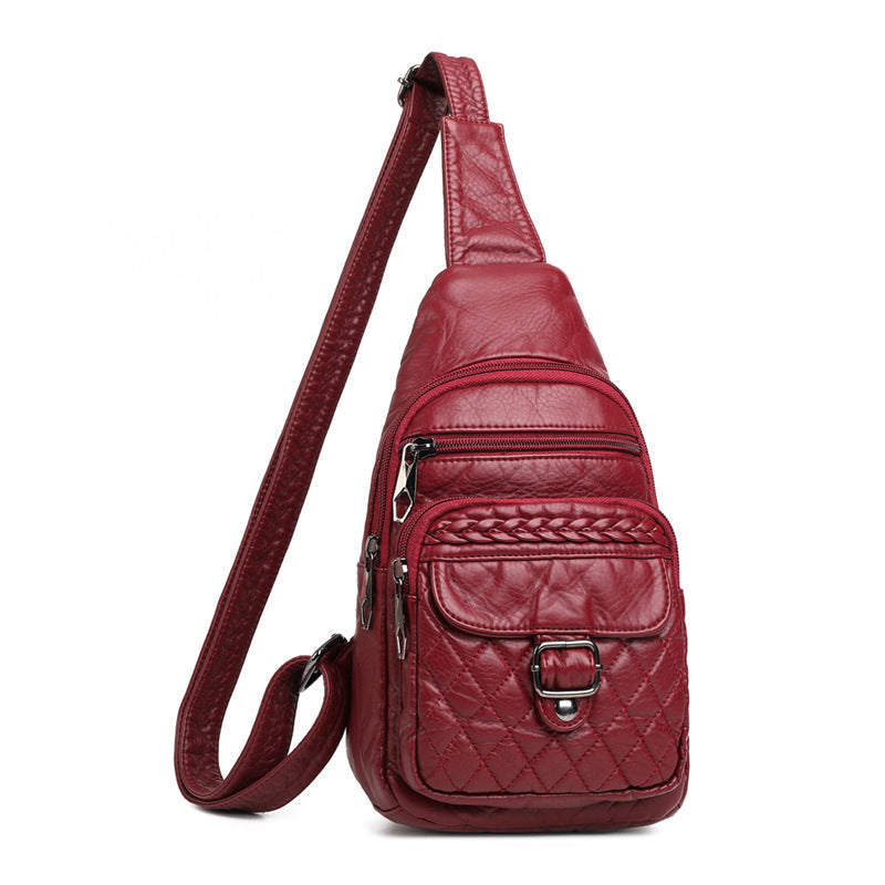 Fashionable Western Style PU Soft Leather Ladies Shoulder Bag GO Buy