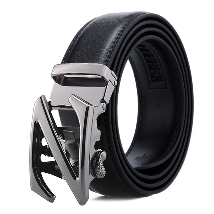 Men's Belt Automatic Buckle Business Trouser Belt GO Buy