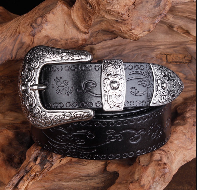 Jeans Belt Head Layer Cowhide Belt GO Buy