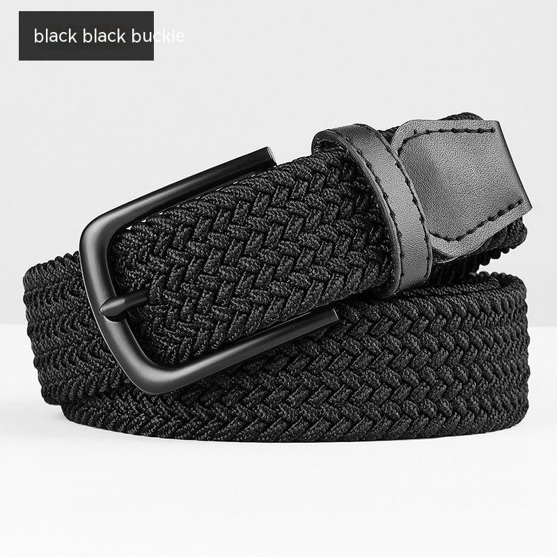 Woven Leather Belt Men's Pant Women's Jeans GO Buy
