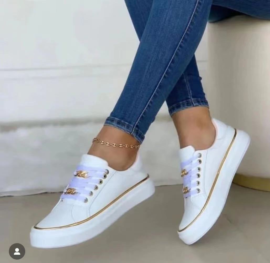Women's Platform Chain Sports Style Low-top Shoes GO buy