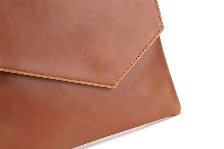 Leather Upgraded Men's Style Business Casual Fashion Hand-held Envelope File Bag GO Buy