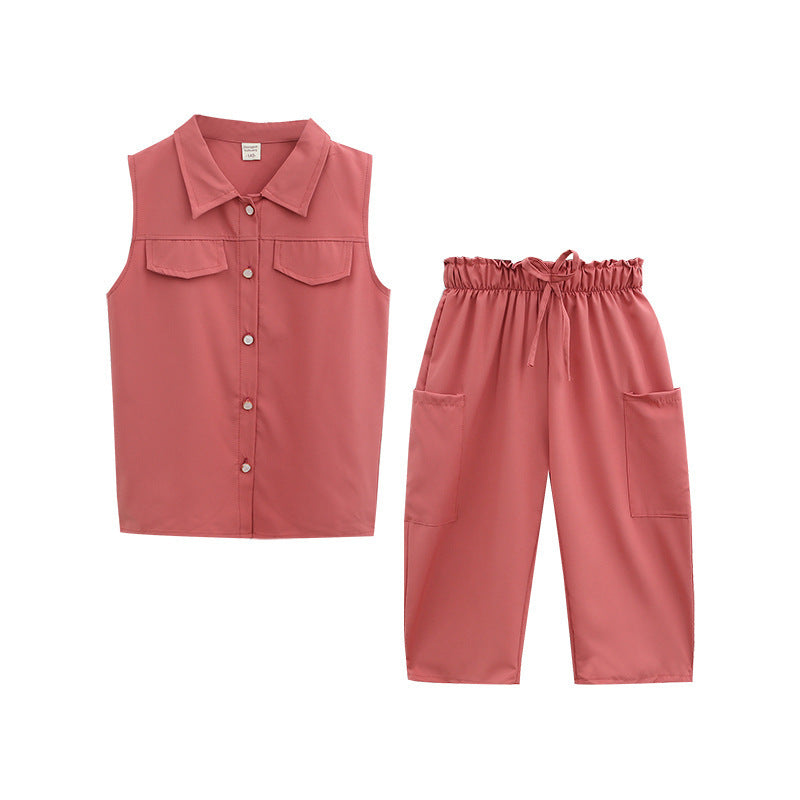 Two-piece Suit Girl Western Style Children Tooling Fashionable Princess GO buy