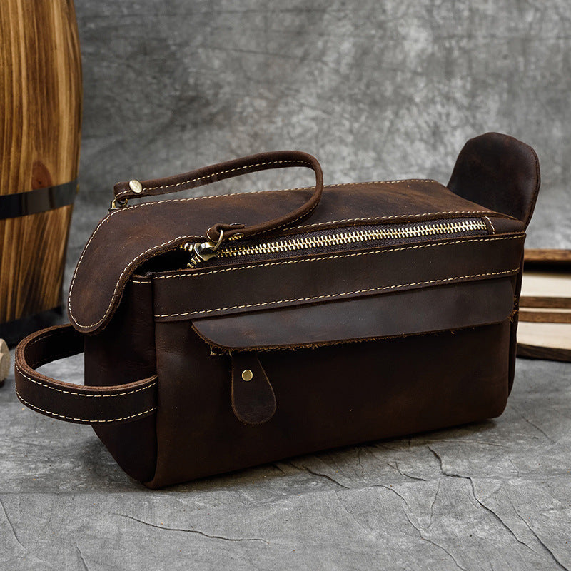 Leather Wash Bag Large Capacity Women's Storage Bag GO Buy