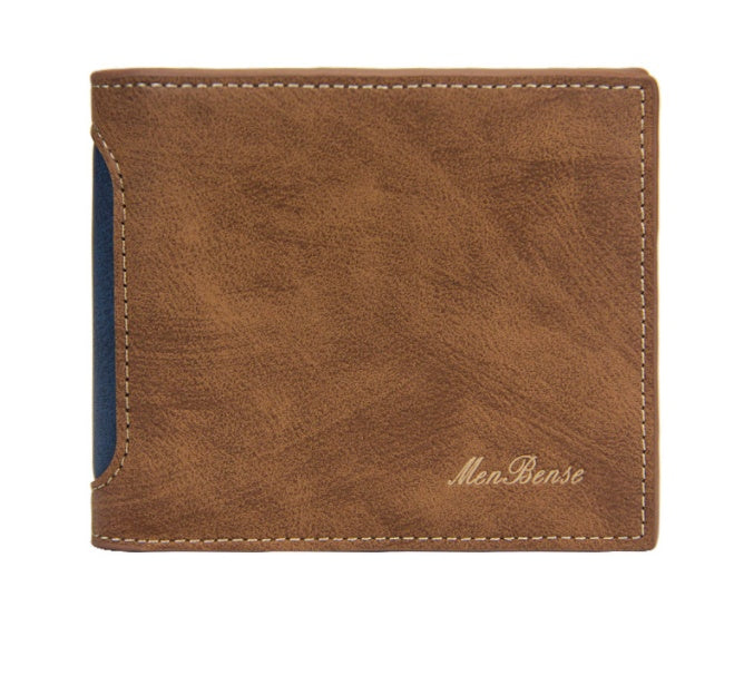 New Men's Wallets Short Leisure Splicing GO Buy