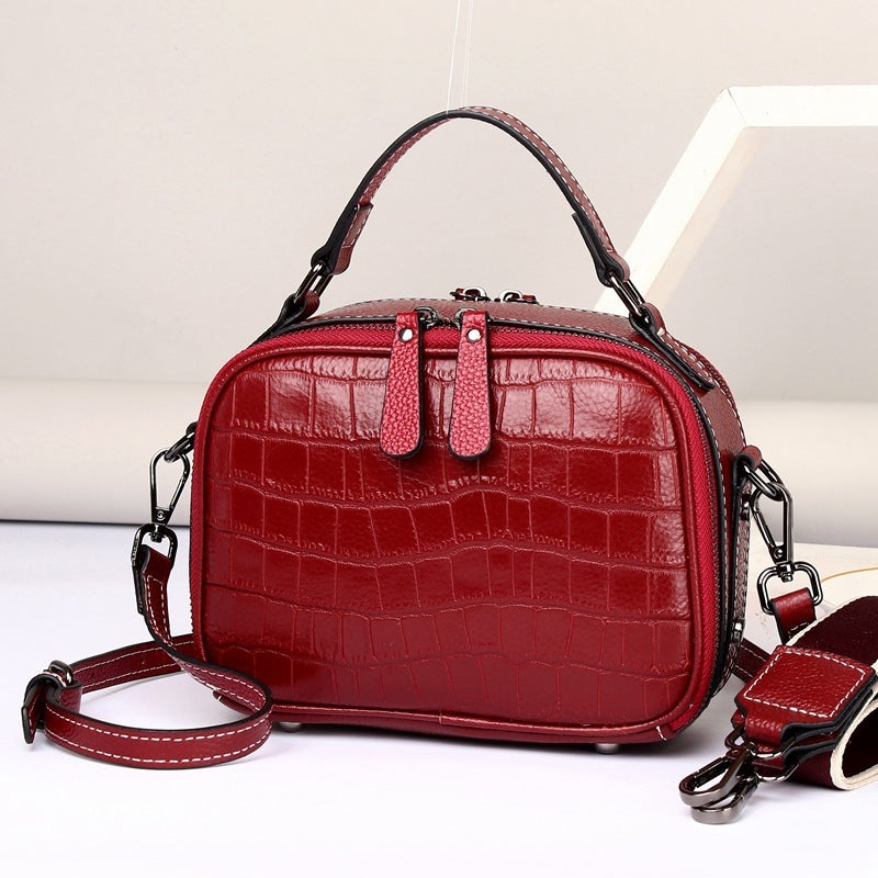 First Layer Cowhide Crossbody Handbag GO Buy
