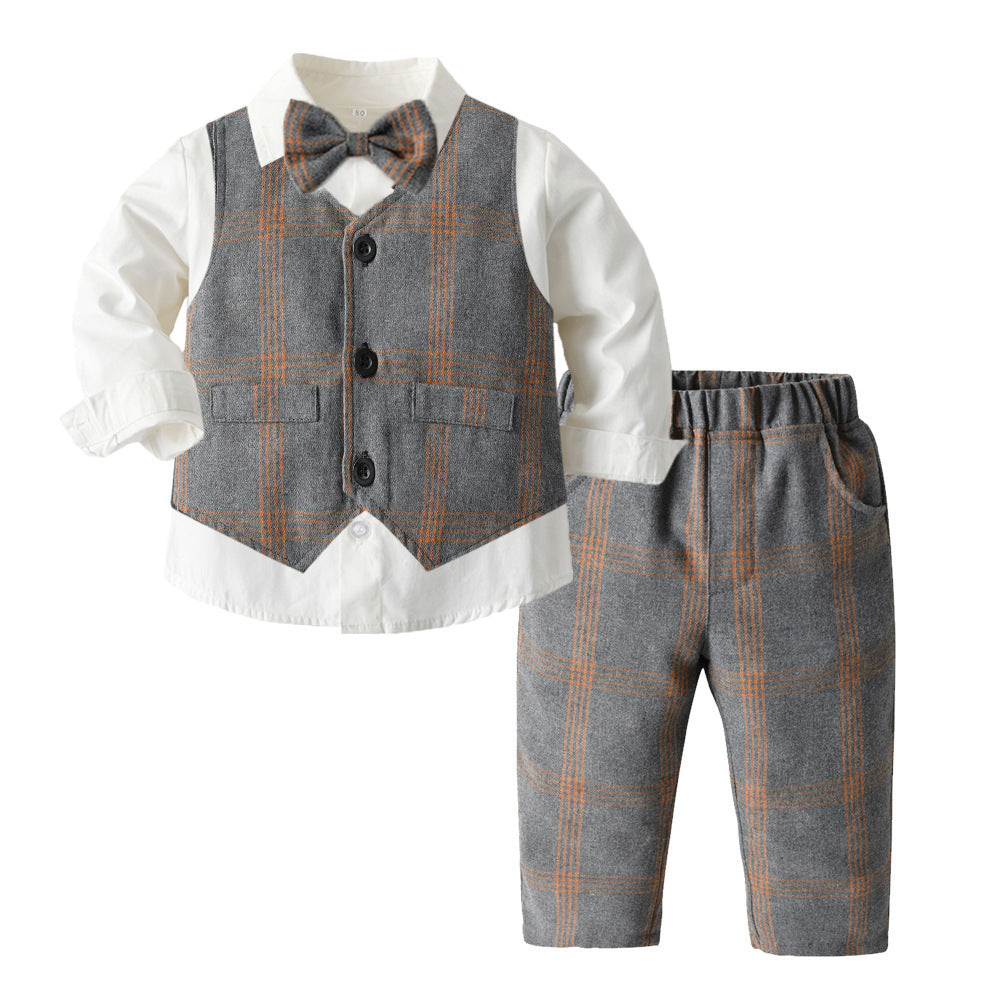 Boys Autumn Clothing Children's Suit Three-piece Set GO buy