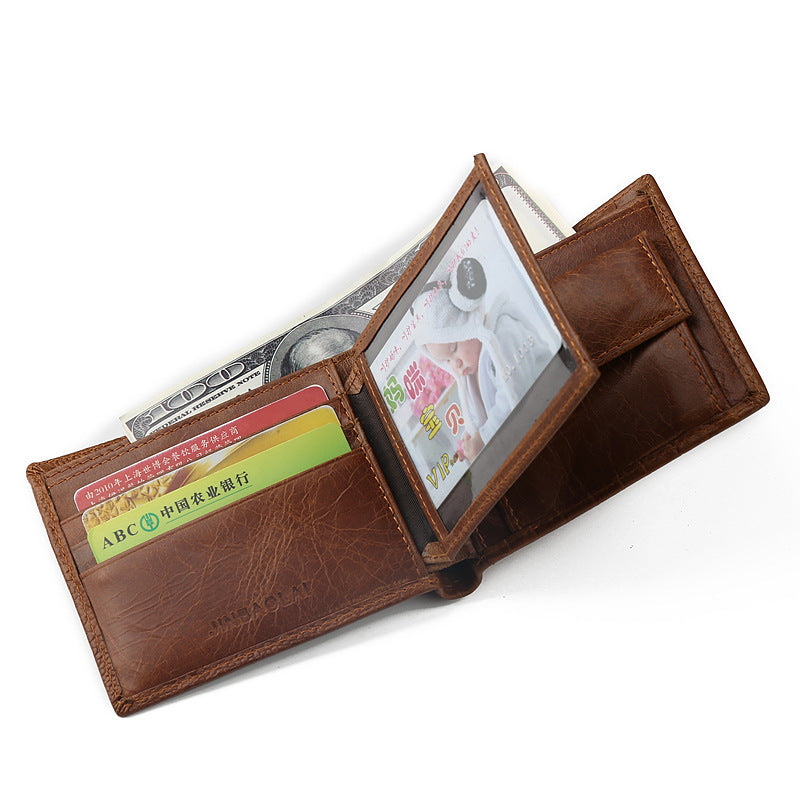 Vintage Genuine Leather Men's Coin Purse GO Buy