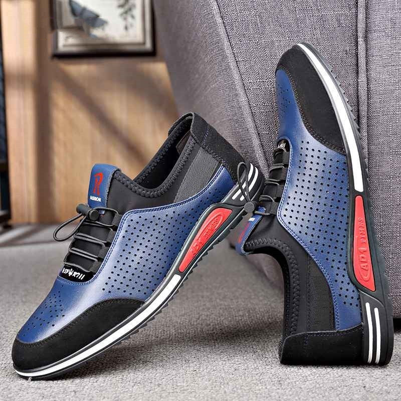 One-legged Casual Men's Soft-soled Leather Shoes GO Buy