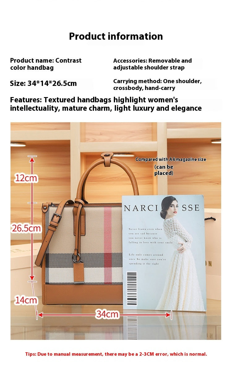 Women's High-grade Handbag Large Shoulder Bag Crossbody Bag GO Buy