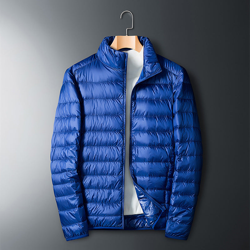Autumn And Winter Men's Stand Collar Lightweight Down Jacket Gobuy Fashion