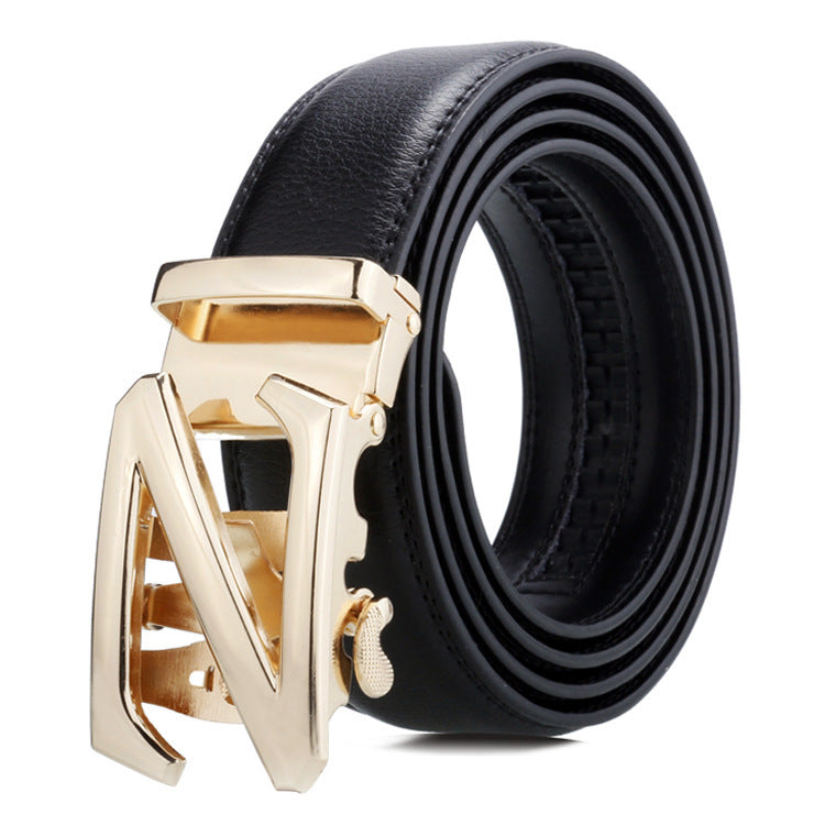 Men's Belt Automatic Buckle Business Trouser Belt GO Buy