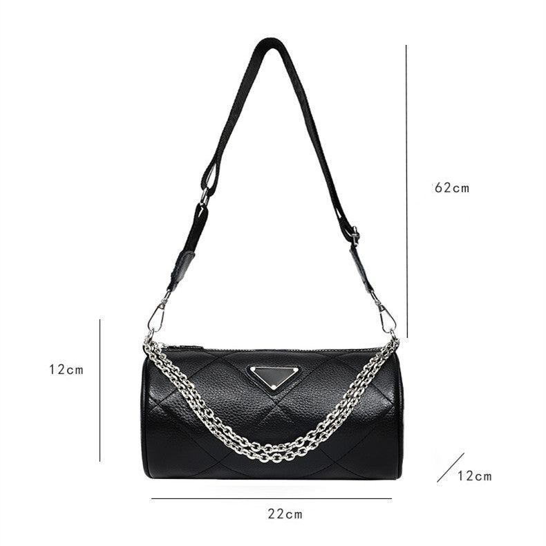 Fashion Chain Bag Embroidered Line Rhombus One Shoulder Messenger GO Buy