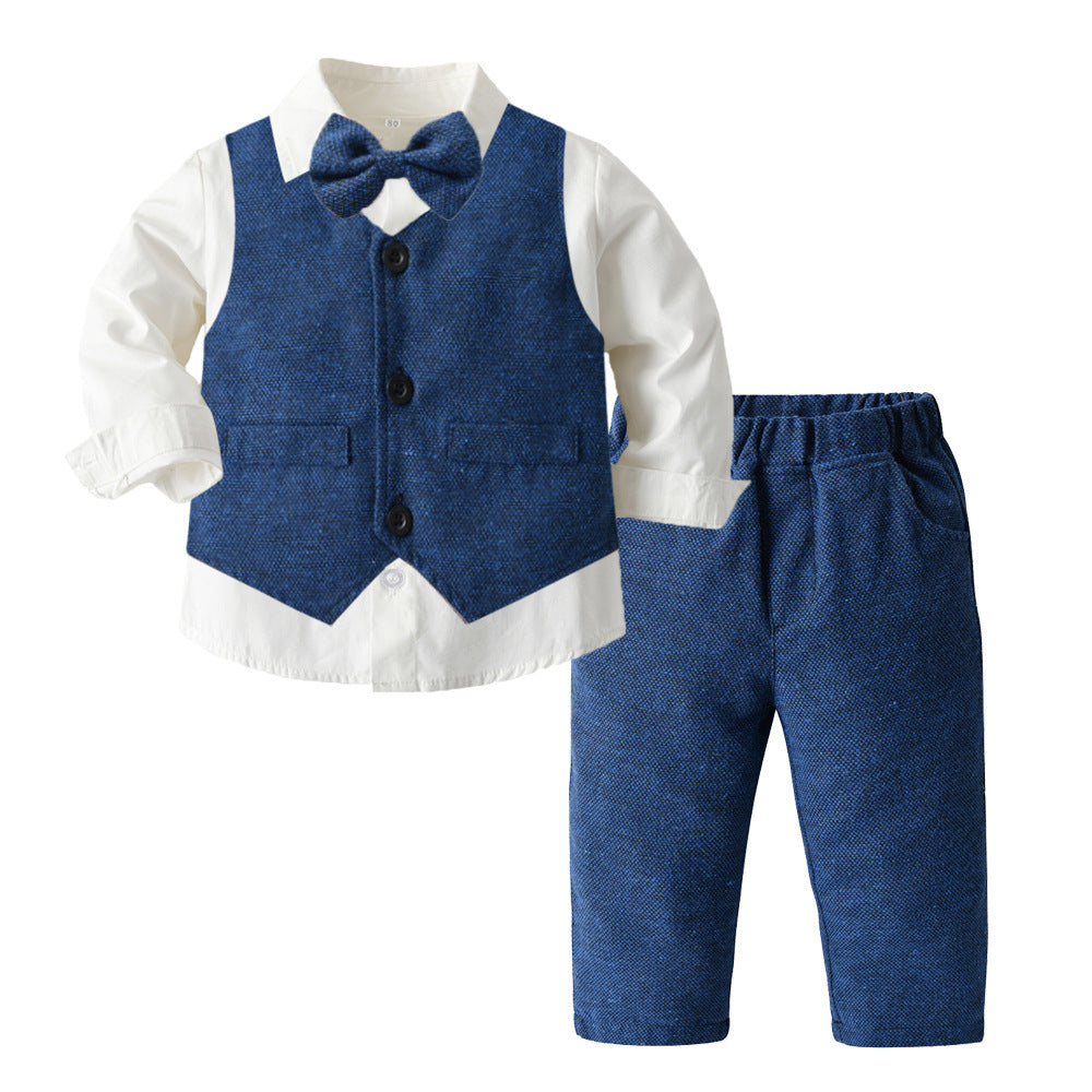 Boys Autumn Clothing Children's Suit Three-piece Set GO buy