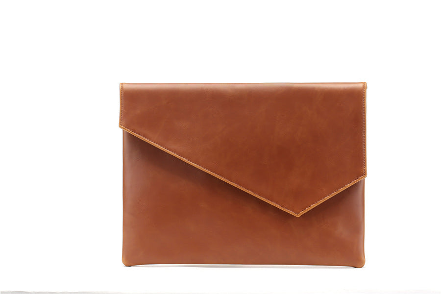 Leather Upgraded Men's Style Business Casual Fashion Hand-held Envelope File Bag GO Buy