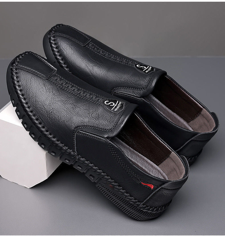 Young Men's Business Soft-soled Casual Genuine Leather Shoes GO Buy