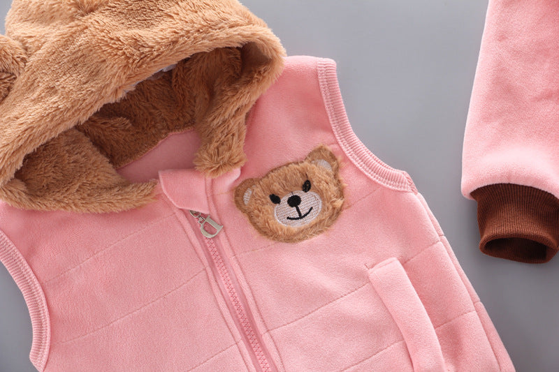 Boys And Girls Fashion Casual Three Pieces Set GO buy