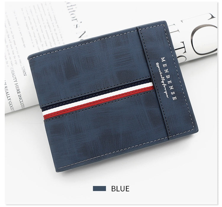 Large Capacity Tri-fold Bag Coin Bag Card Slots ID Card Wallet GO Buy