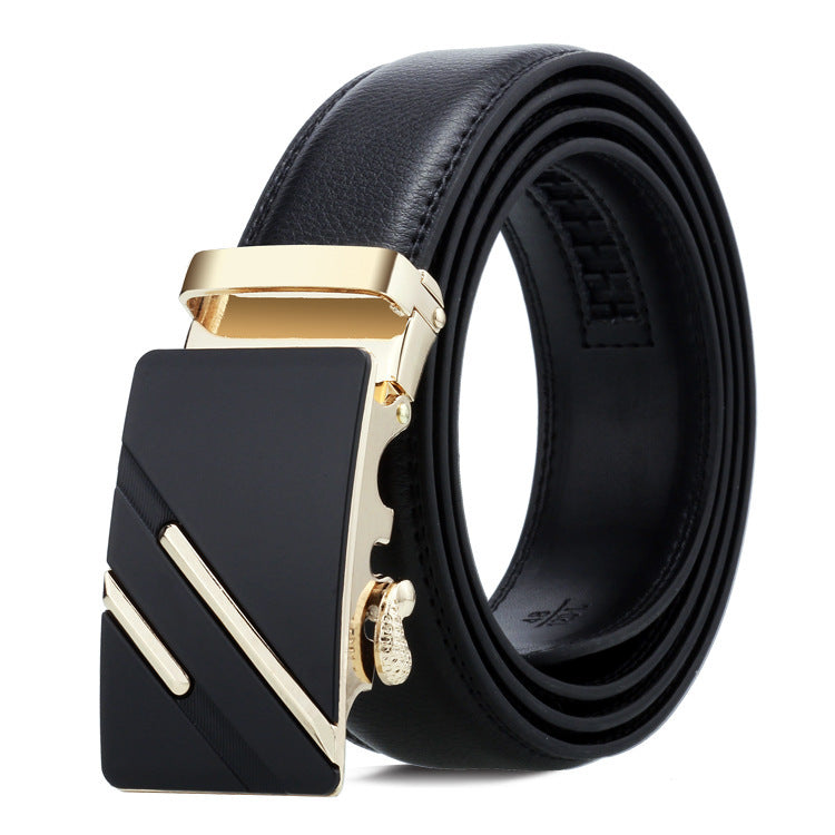 Men's Belt Automatic Buckle Business Trouser Belt GO Buy