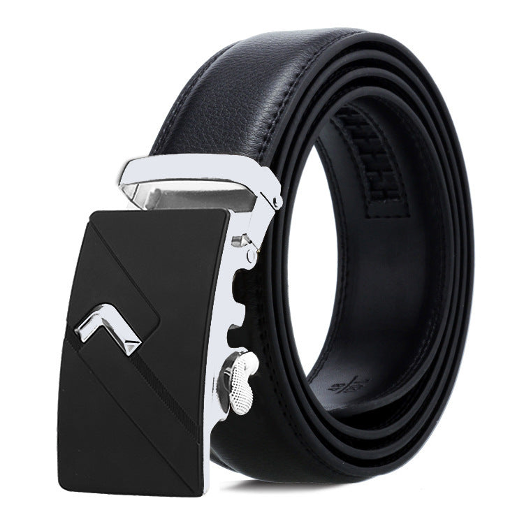 Men's Belt Automatic Buckle Business Trouser Belt GO Buy