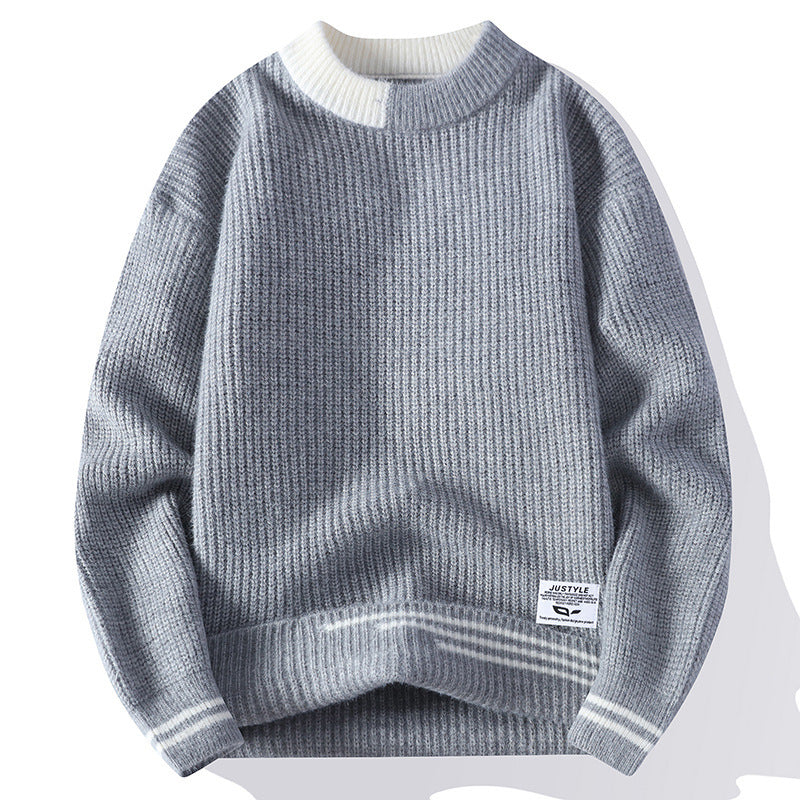 Men's Multi-color Stripe Sweater Cardigan GO Buy
