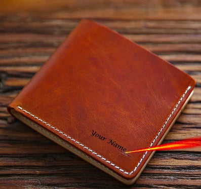 Men's Fashion Handmade Vintage First Layer Cowhide Short Money Clip GO Buy