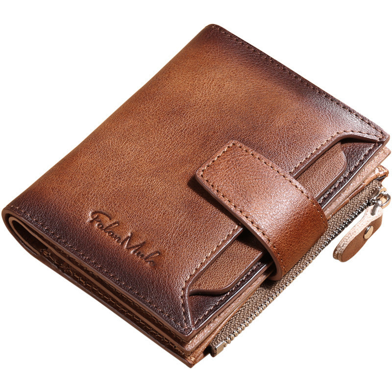 Men's Short Leather Fashion Casual Wallet GO Buy