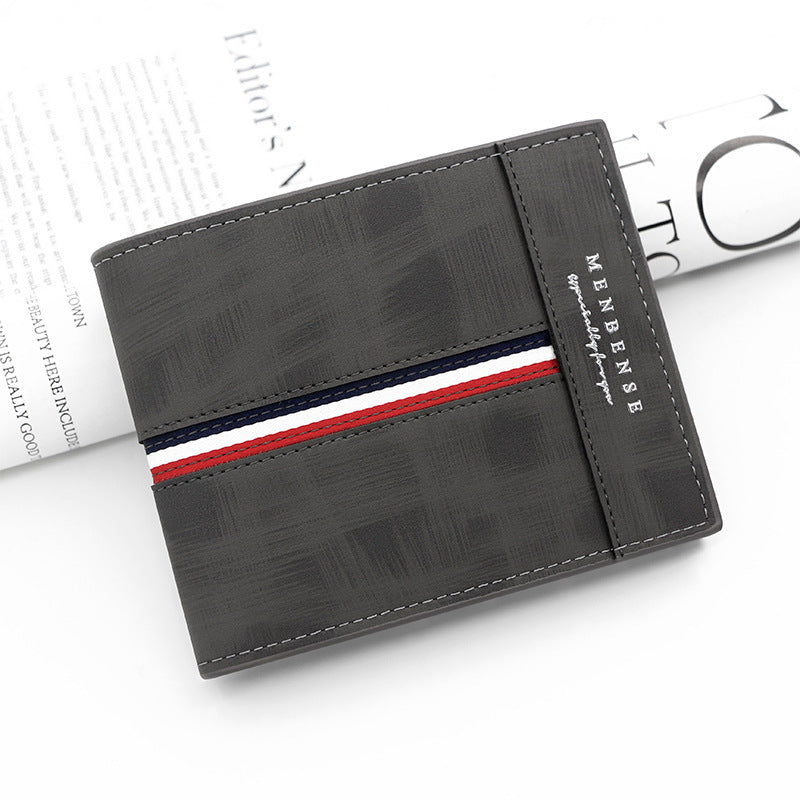 Large Capacity Tri-fold Bag Coin Bag Card Slots ID Card Wallet GO Buy