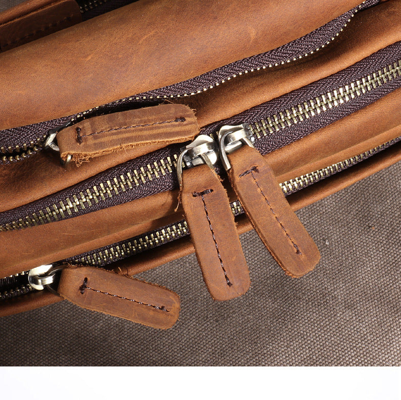 Multifunctional Waist Pack Cowhide Outdoor Riding GO Buy