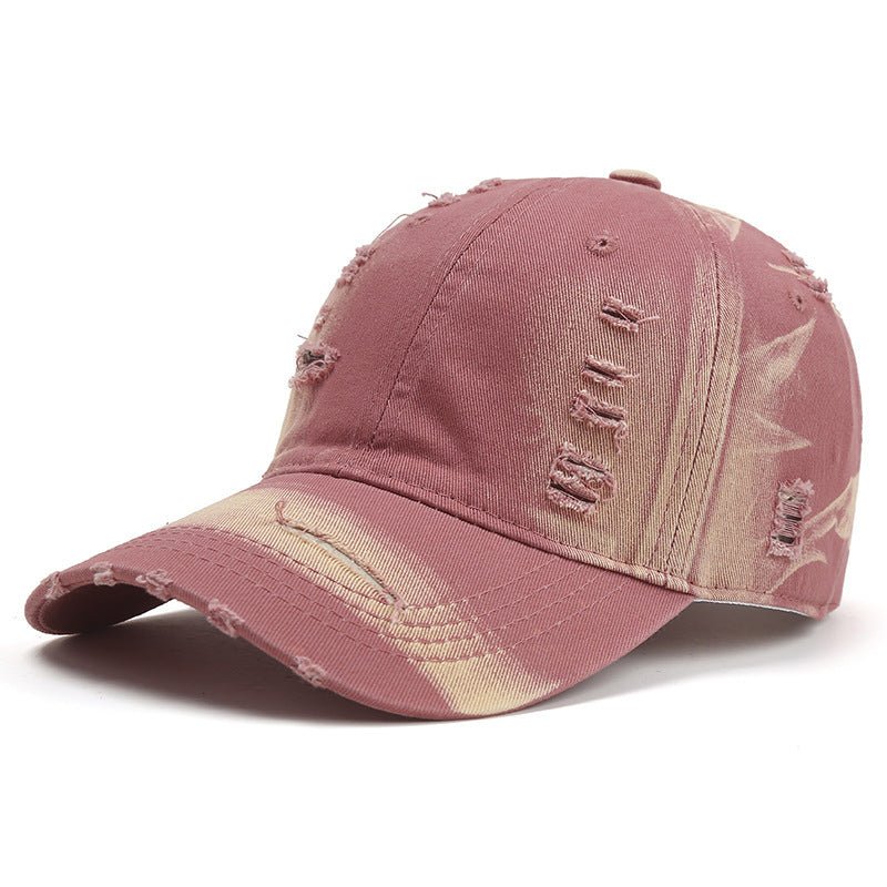 European And American Spring And Summer Washed Make Old Ripped Denim Baseball Cap - Gobuy Fashion