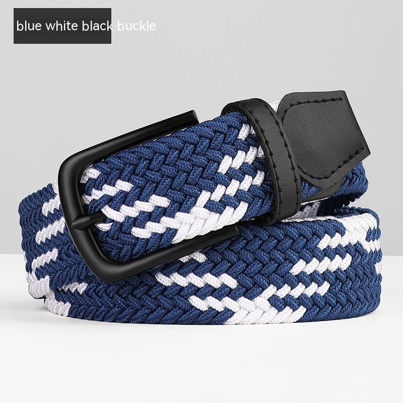 Woven Leather Belt Men's Pant Women's Jeans GO Buy