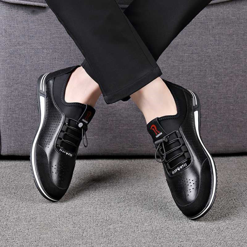 One-legged Casual Men's Soft-soled Leather Shoes GO Buy