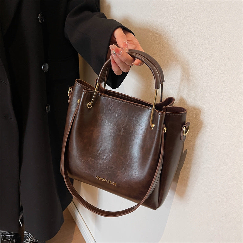 Retro Large Capacity Hand-held Tote Bag Casual Crossbody GO Buy