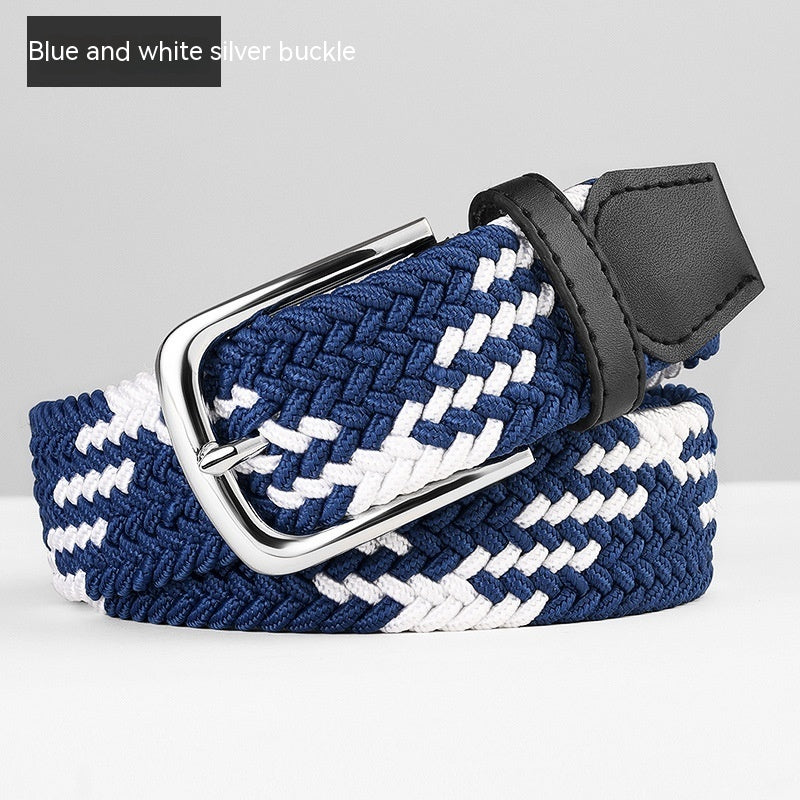 Woven Leather Belt Men's Pant Women's Jeans GO Buy