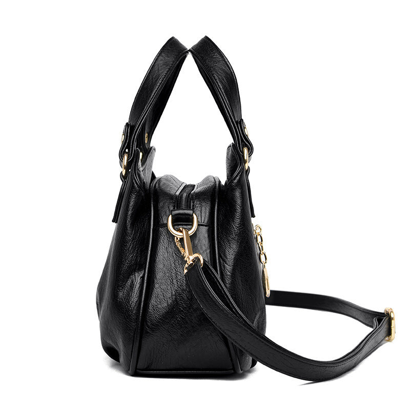 Multifunctional Handbag Sheepskin Stitching One-shoulder Messenger Bag GO Buy