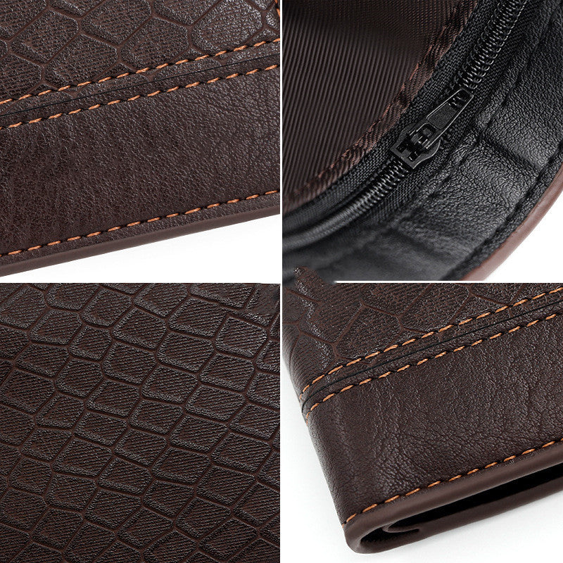 Men's Fashion Large Capacity Embossed Snake Pattern Wallet GO Buy