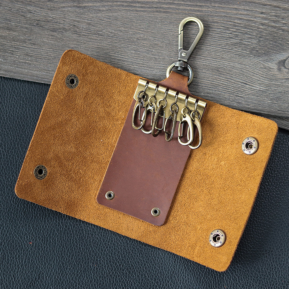 Men Wallet Leather Key Bag Multifunctional Keychain GO Buy