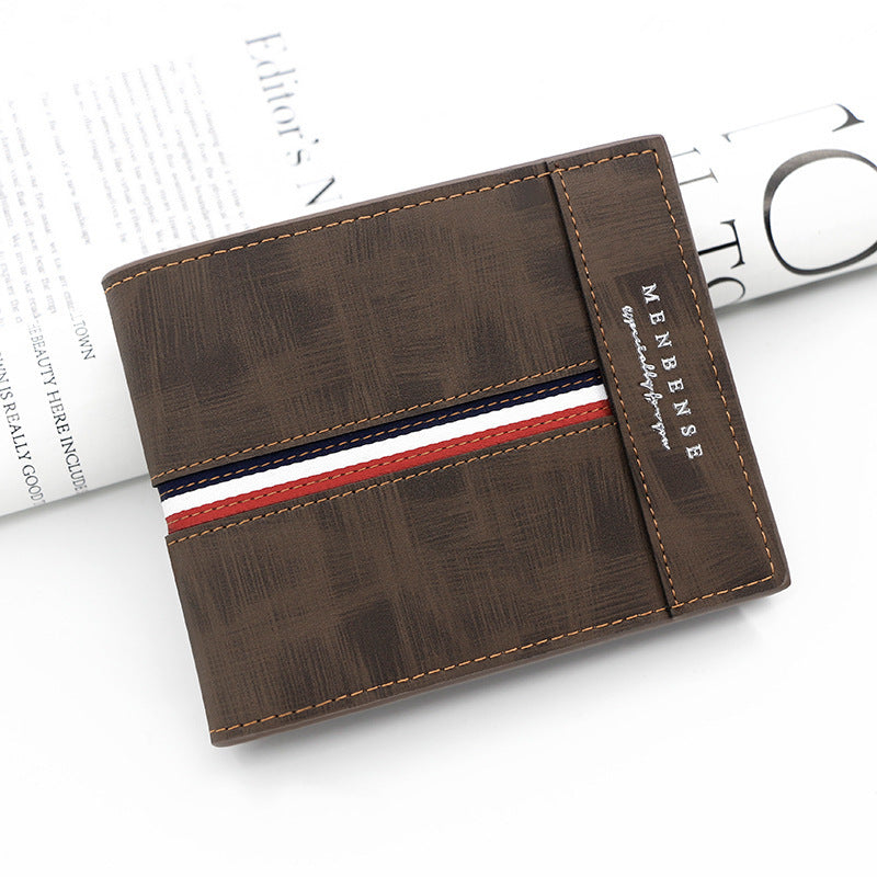 Large Capacity Tri-fold Bag Coin Bag Card Slots ID Card Wallet GO Buy