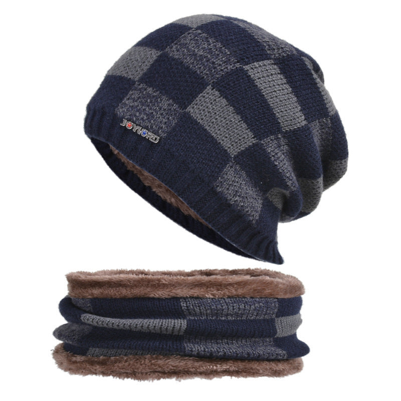 Winter Hat Pullover Bib Suit Plus Fluffy Thread GO Buy