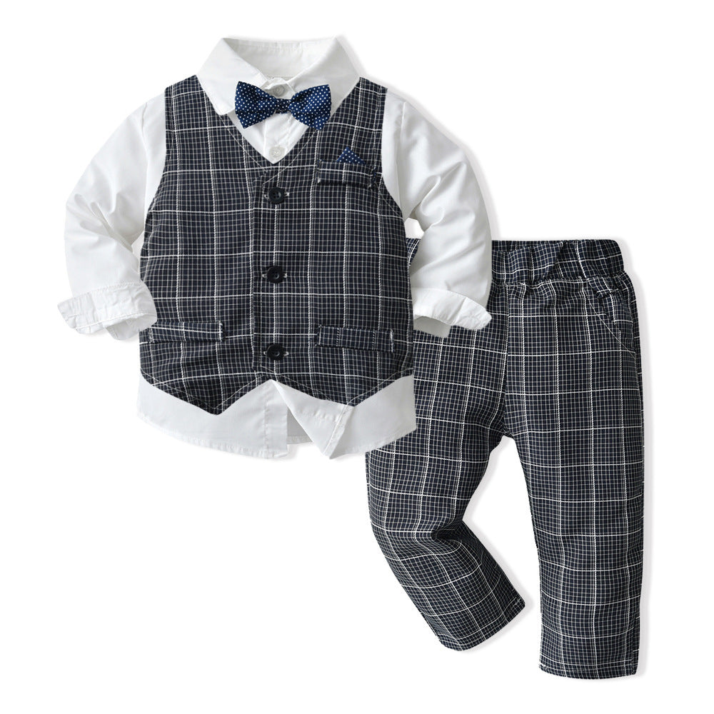 Boys Autumn Clothing Children's Suit Three-piece Set GO buy