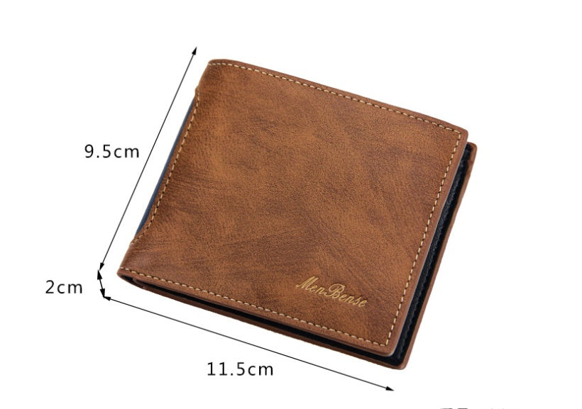 New Men's Wallets Short Leisure Splicing GO Buy