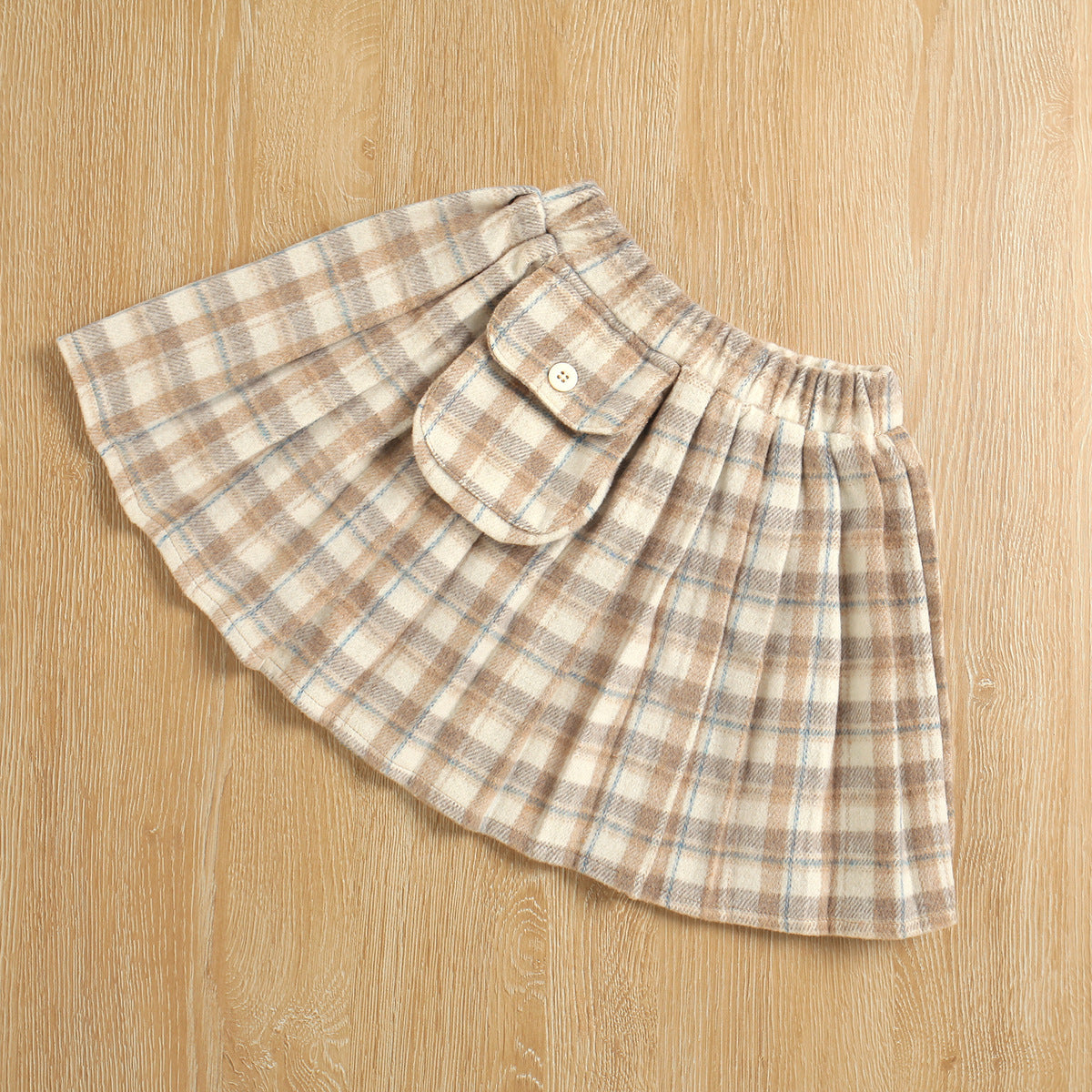 Sweater Knitted Bottoming Shirt Plaid Skirt Two Piece Set GO buy