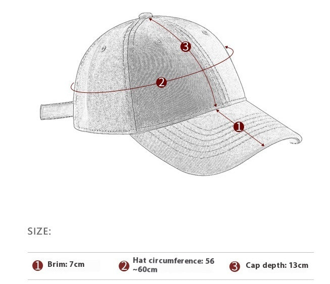 Letter Three - dimensional Embroidery Hole Soft Wine Red Baseball Cap - Gobuy Fashion