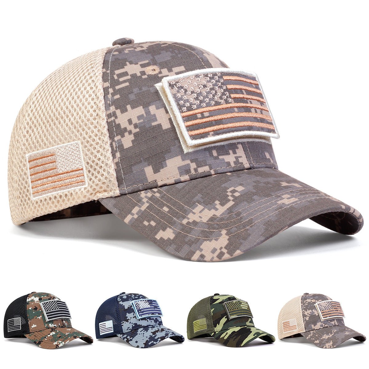 Sun Protection Sports Velcro Outdoor Military Fans Men's Camouflage Hat - Gobuy Fashion