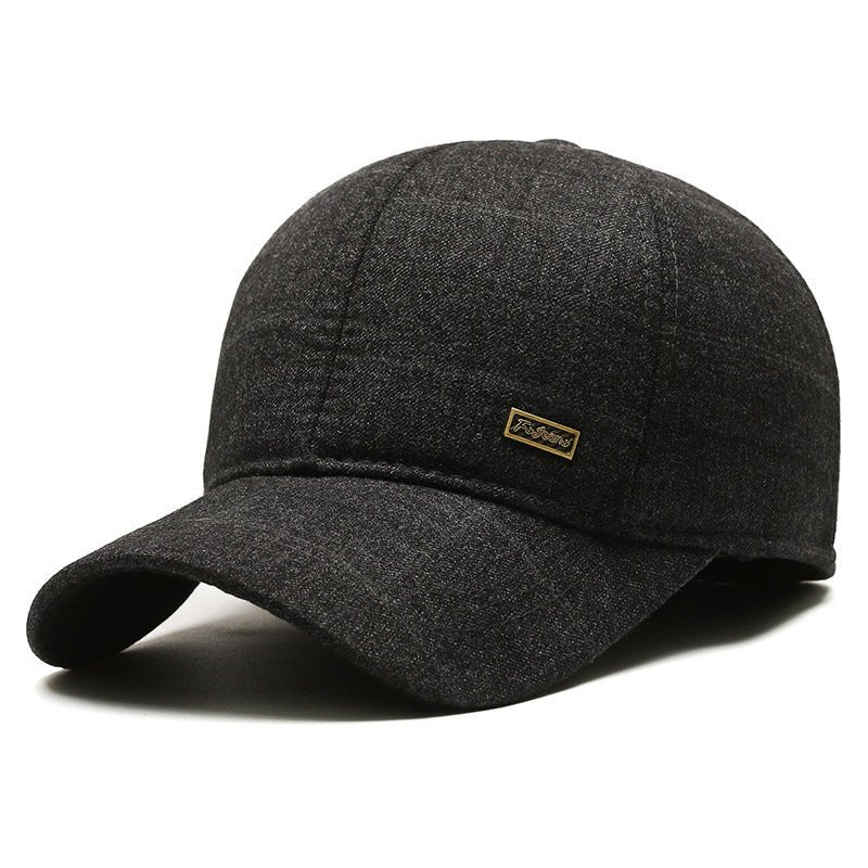 Woolen Hat Middle - aged And Elderly Men's Plaid - Gobuy Fashion